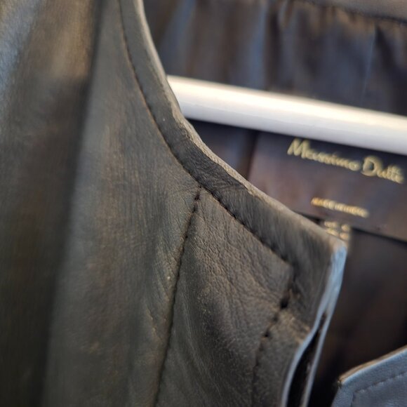 Black leather jacket Massimo dutti - Picture 8 of 12